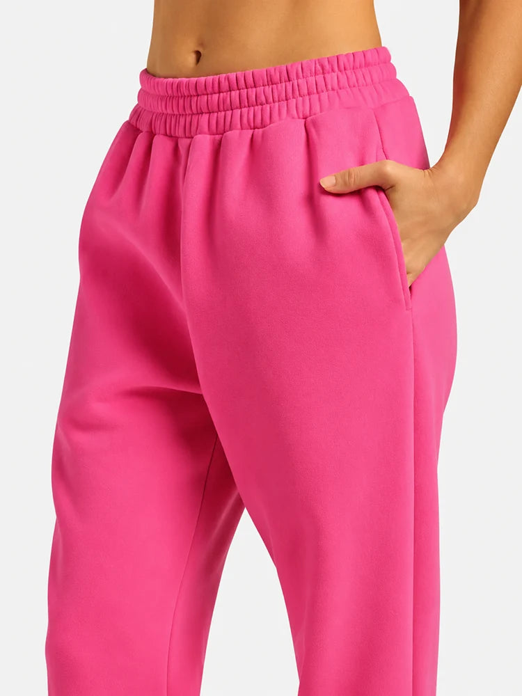 Minimalist Straight Leg Casual Comfy Stretchy Athleisure Sweatpants