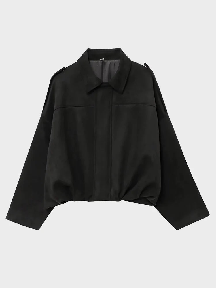 Luxury Faux Suede Bomber Jacket