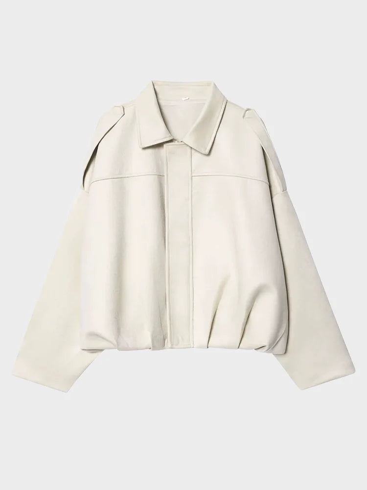 Luxury Faux Suede Bomber Jacket