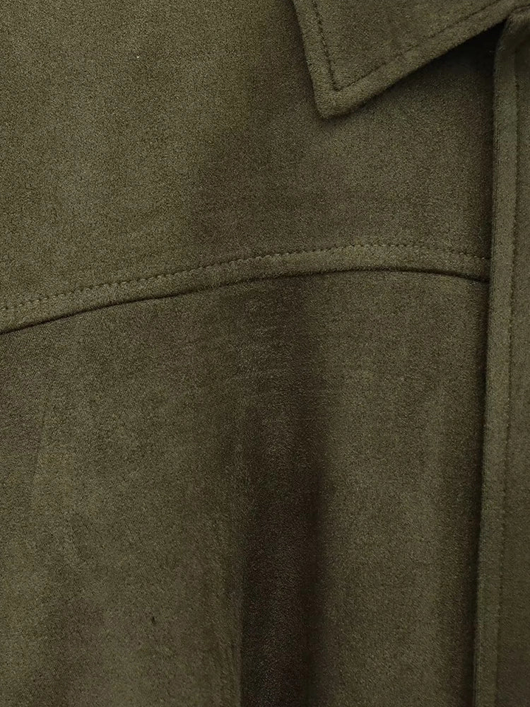 Luxury Faux Suede Bomber Jacket