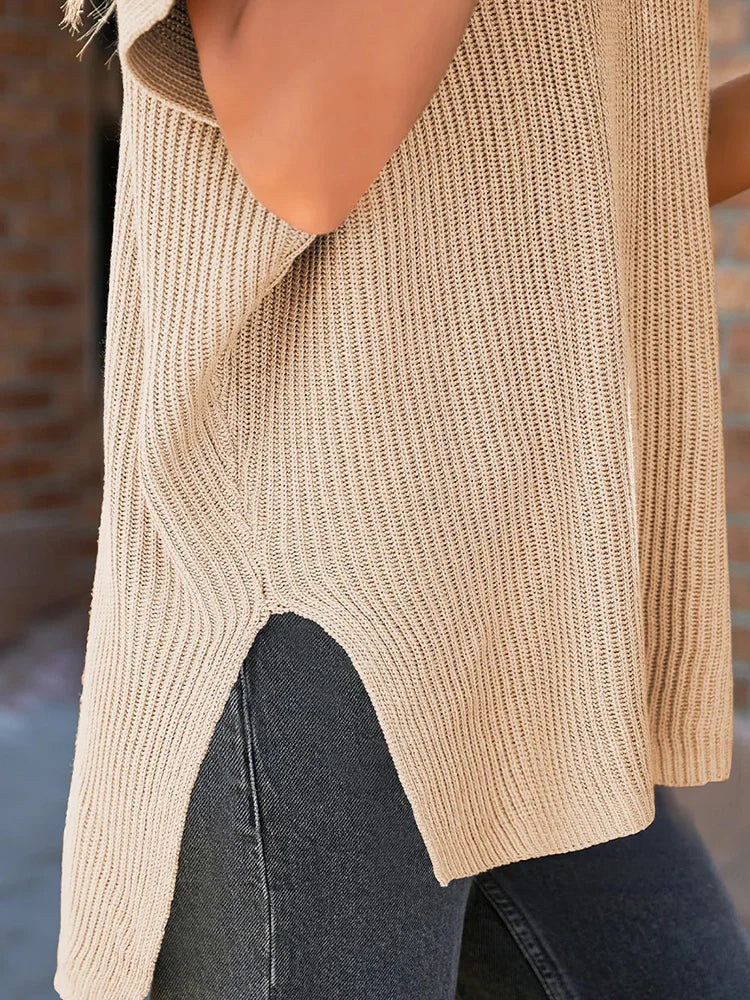 2025 Fall Clothing Women's Oversized Knit Top