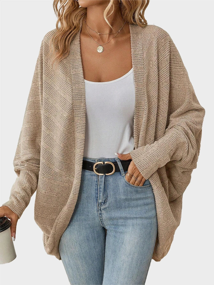Women's Batwing Sleeve V-Neck Knit Cardigan