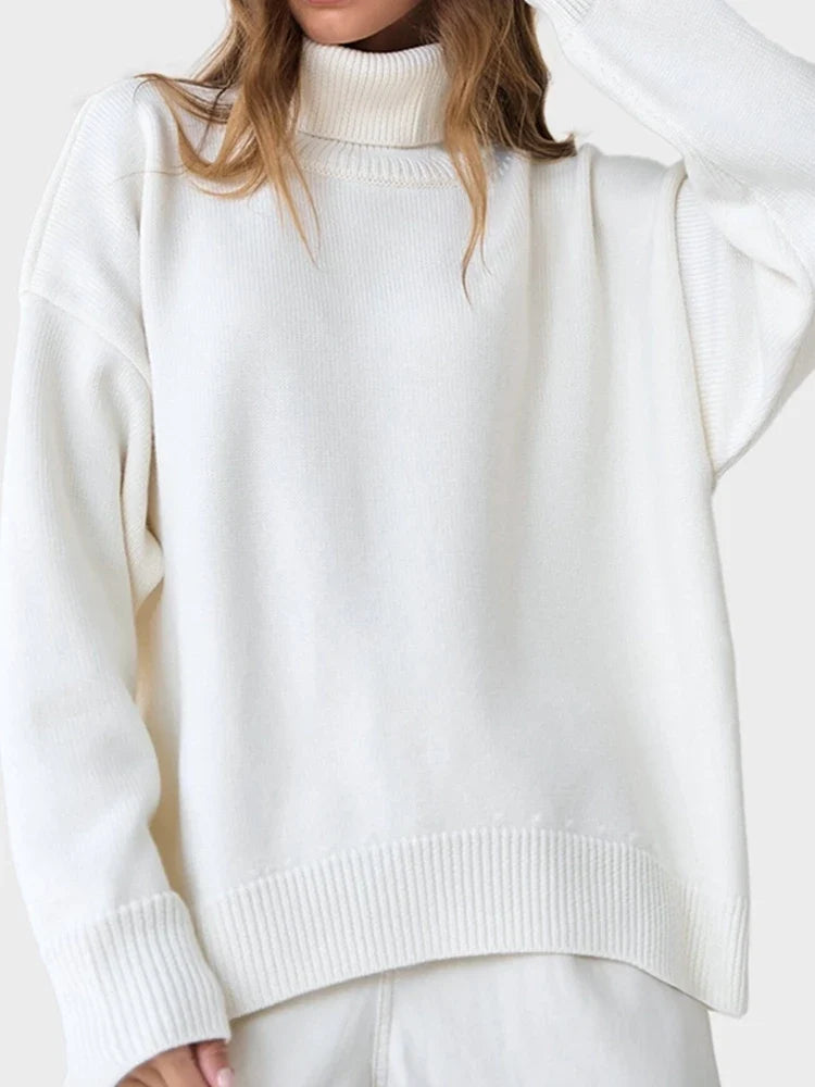 Women's  Turtleneck Oversized  Sweaters
