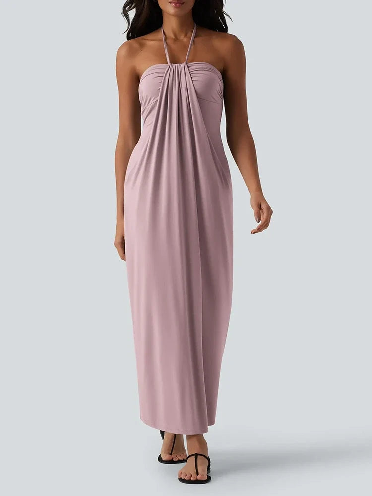 Tie-Back Summer Maxi Dress