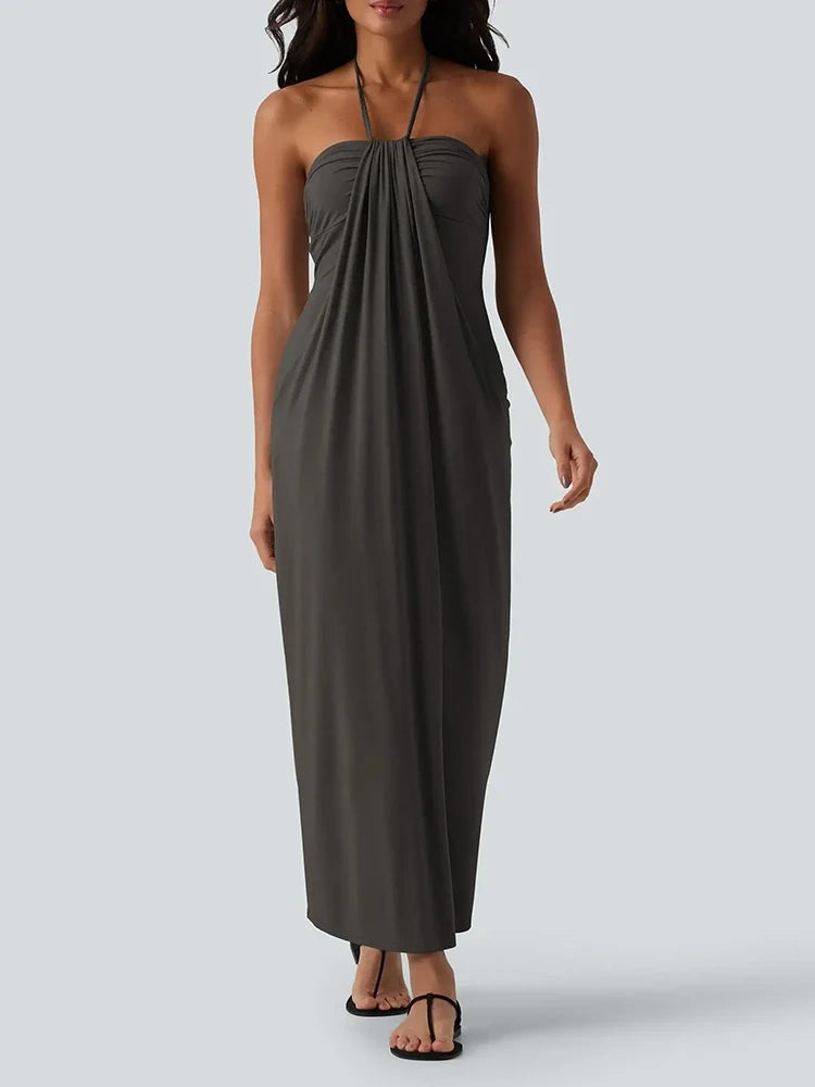 Tie-Back Summer Maxi Dress