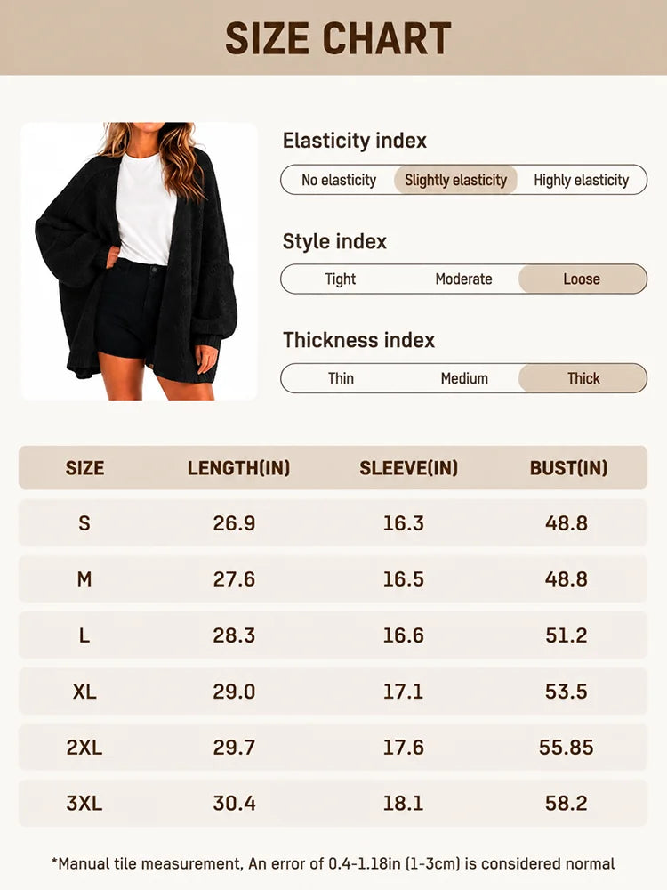 Women’s Oversized Knit Cardigan Sweater