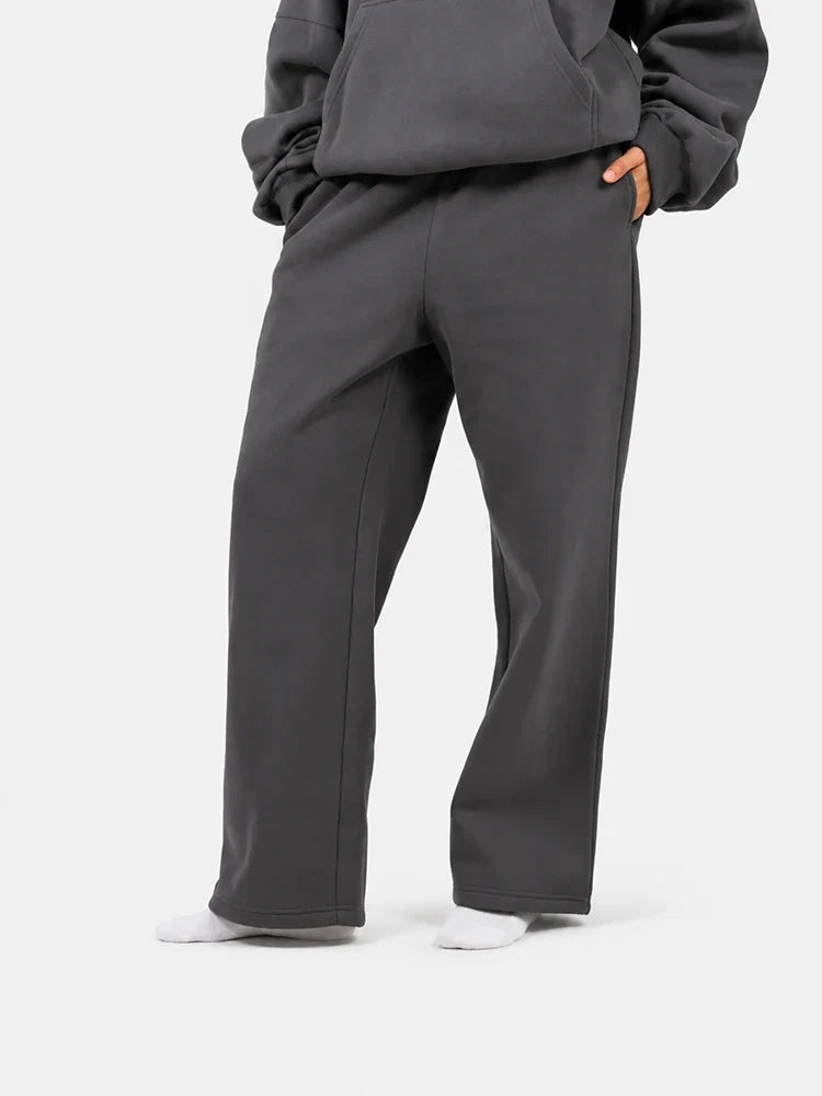 Minimalist Straight Leg Casual Comfy Stretchy Athleisure Sweatpants